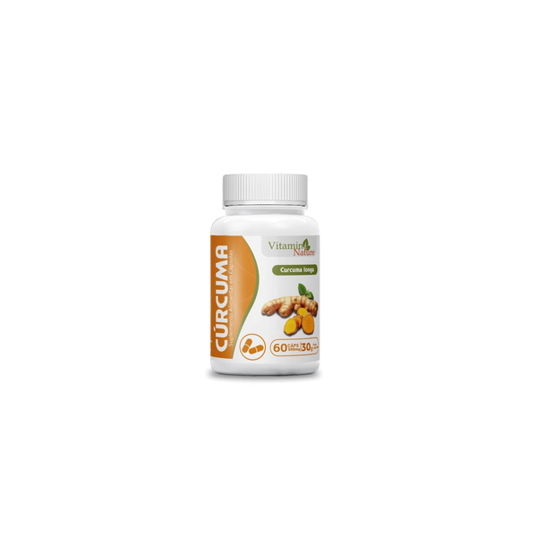 Suplemento Alimentar Cúrcuma Vitamin Nature 60 Cápsulas - 30g