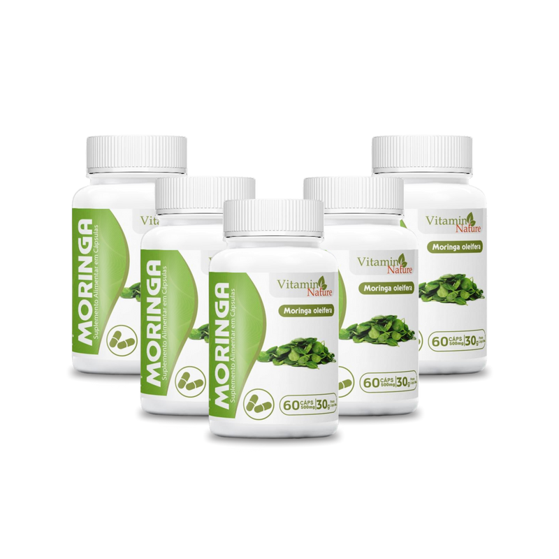 Suplemento Alimentar Moringa Vitamin Nature 60 Cápsulas - 30g