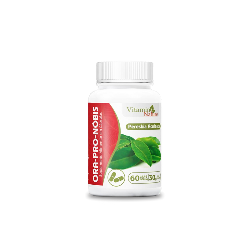 Suplemento Alimentar Ora-Pro-Nóbis Vitamin Nature 60 Cápsulas - 30g