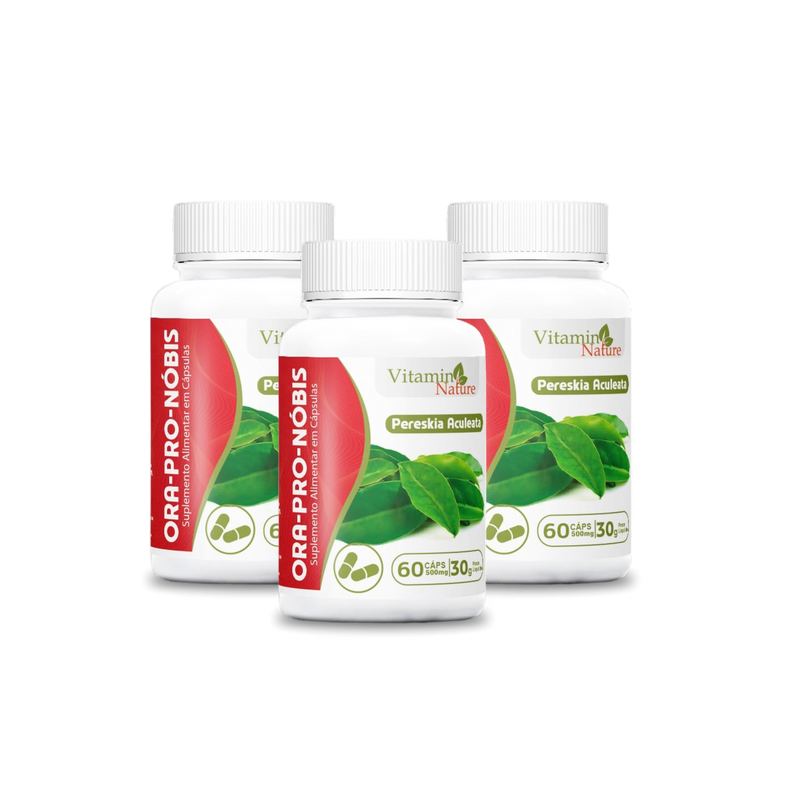 Suplemento Alimentar Ora-Pro-Nóbis Vitamin Nature 60 Cápsulas - 30g