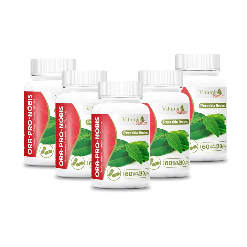 Suplemento Alimentar Ora-Pro-Nóbis Vitamin Nature 60 Cápsulas - 30g