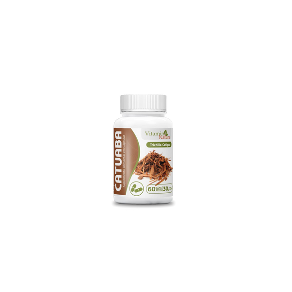 Suplemento Alimentar Catuaba Vitamin Nature 60 Cápsulas - 30g