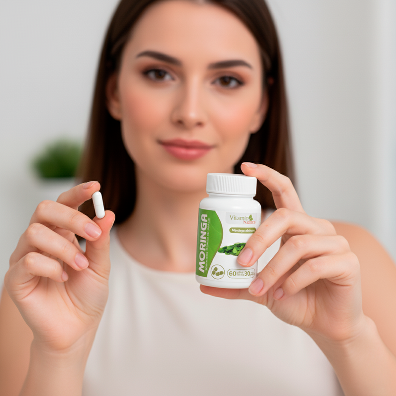 Suplemento Alimentar Moringa Vitamin Nature 60 Cápsulas - 30g